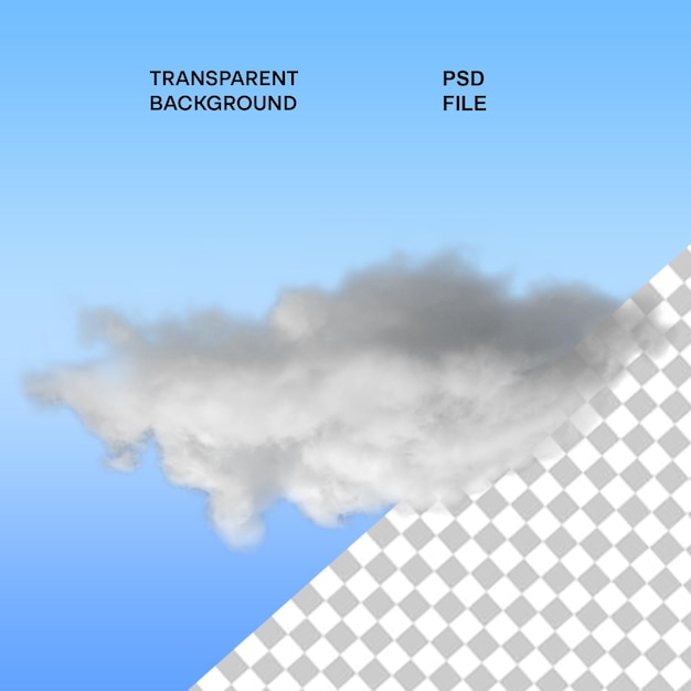 3d-renderöidä realistiset peitekerros-pilvet eristettynä läpinäkyvällä taustalla. Todellinen läpinäkyvyysefekti