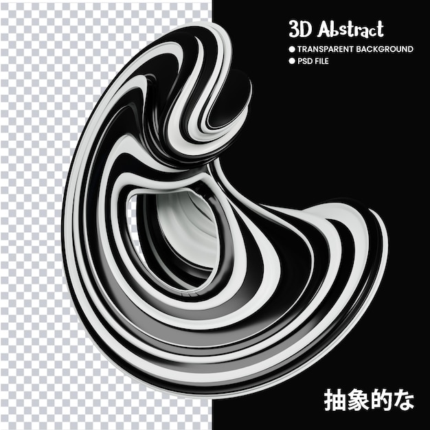 3d-renderöinti abstrakteista muodoista