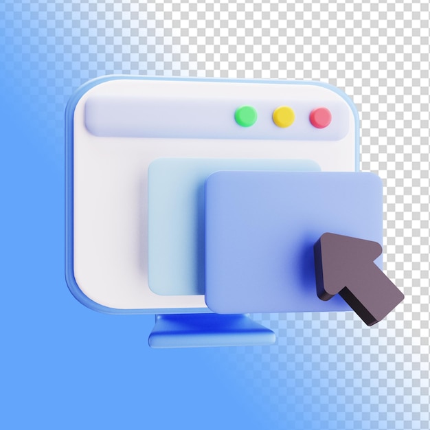 3D-renderöinti osoitin kuvake konseptisuunnittelutyökalut