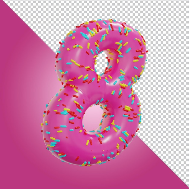 3d-renderöity aakkoskirjain eristettynä