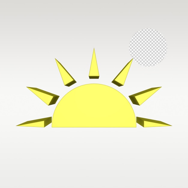 3d-renderöity aurinko