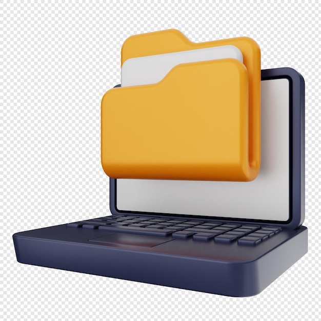 3D-renderöity kansiotiedostoikoni
