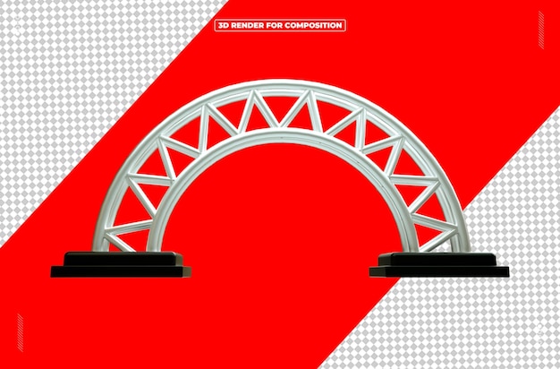 PSD 3d renderowana struktura światła odblaskowego