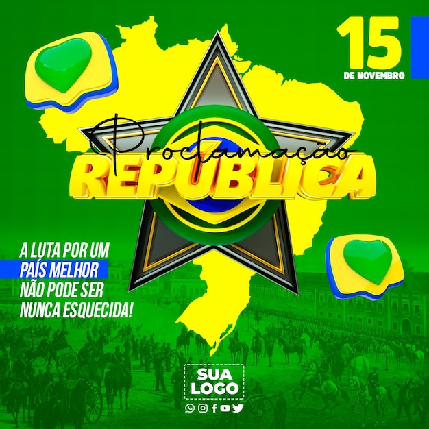 3d Renderowane Wrześniowe święto Brazylia