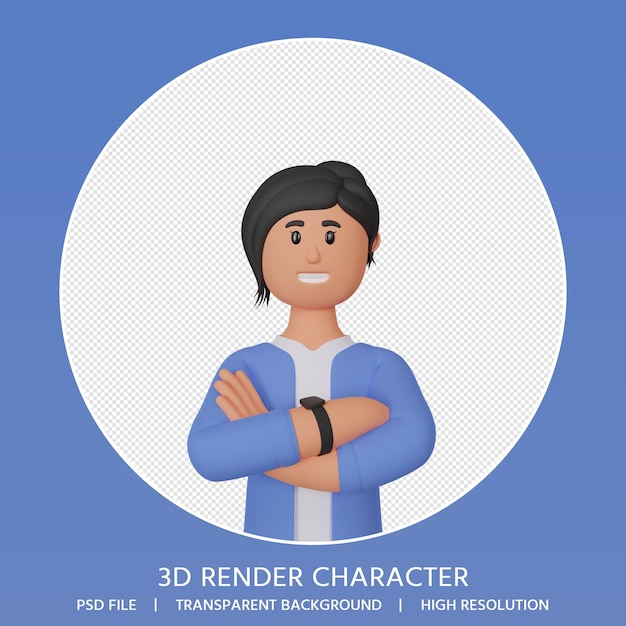 3d Renderowania Kobieta Kreskówka Avatar