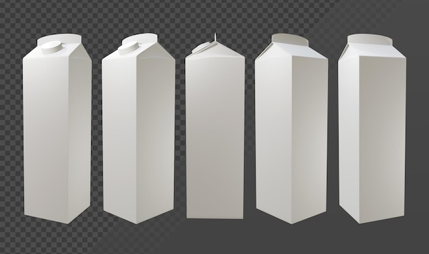 3d renderowania papieru butelka mleka pole widok perspektywiczny