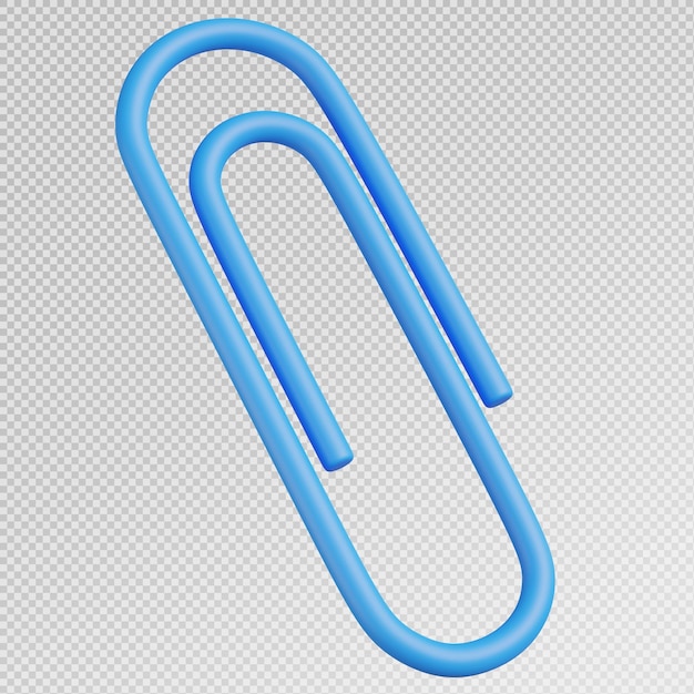 3D renderowanie ikony spinaczki