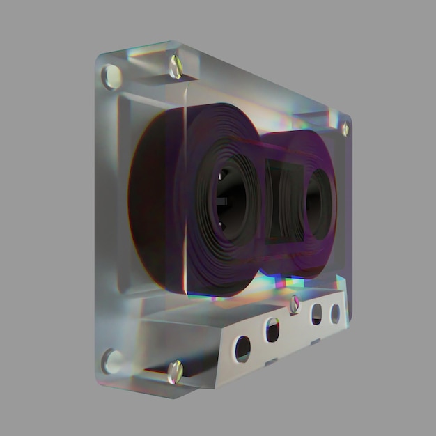 3d renderowanie kształtu przezroczystym z obiektem