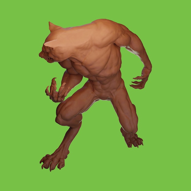 3D renderowanie obiektu humanoidalnego