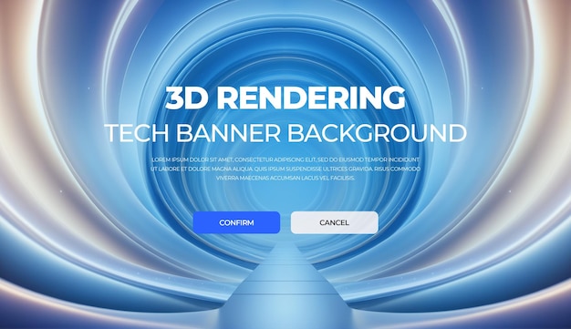 3D renderowanie obrazu banera tła HD