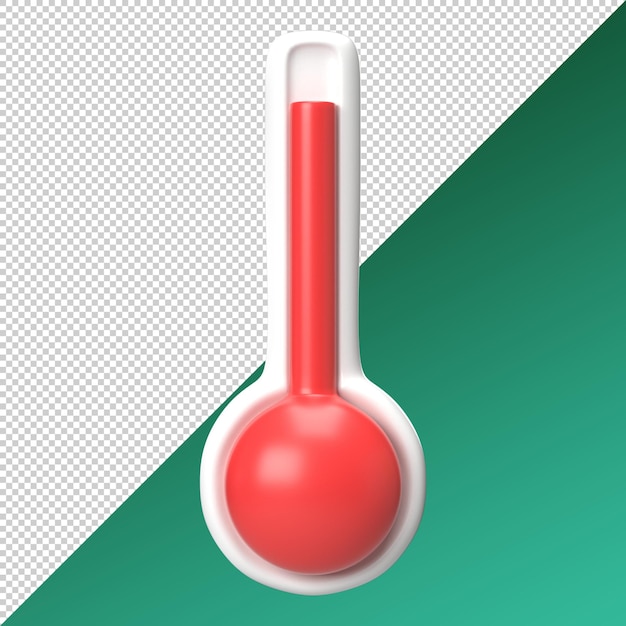 PSD 3d renderowanie wysokiej temperatury ikona renderowanie urocza ilustracja
