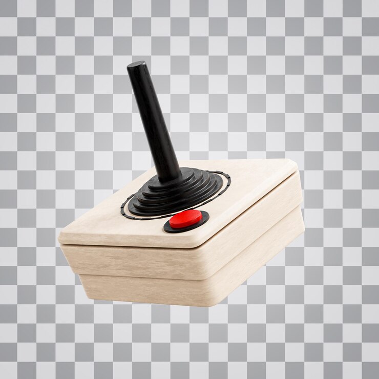 PSD 3d 레트로 조이스틱 게임