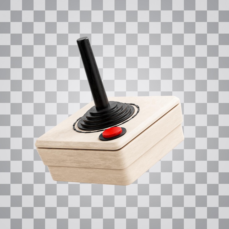 PSD 3d retro joystick gaming