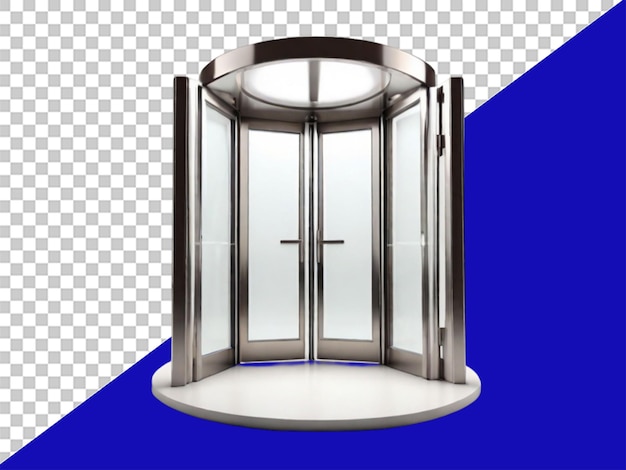 3d вращающиеся двери на прозрачном фоне