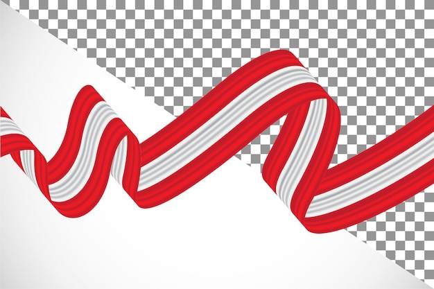 PSD 3d ribbon of the austria flag27