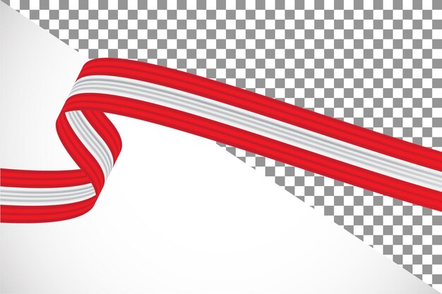 PSD 3d ribbon of the austria flag47