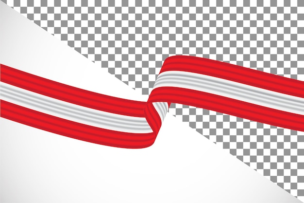 3d ribbon of the austria flag49