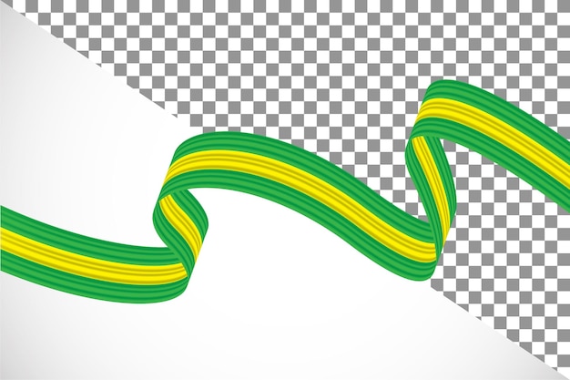 3d ribbon of the brazil flag-14