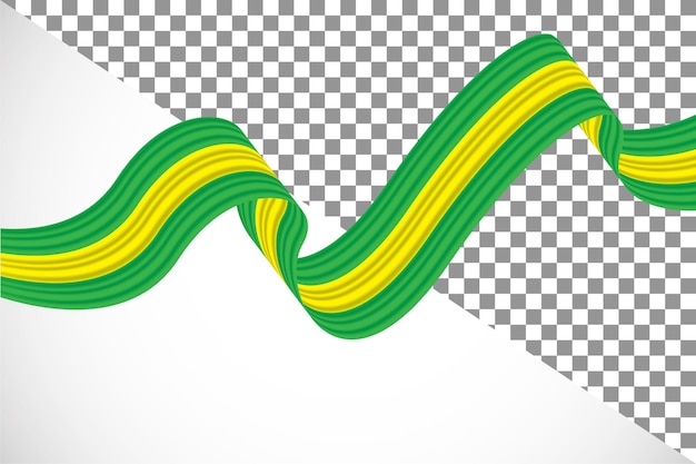 3d ribbon of the brazil flag28