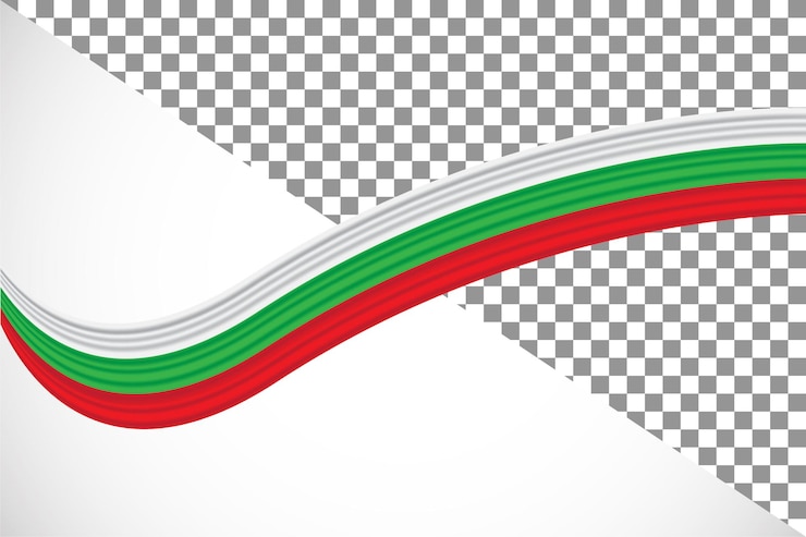 PSD ブルガリア国旗の3dリボン