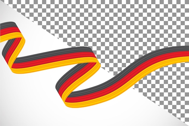 PSD 3d ribbon of the  german flag-10