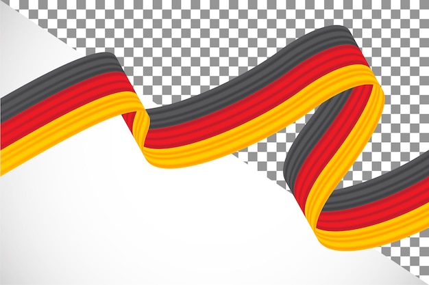 3d ribbon of the  german flag-16