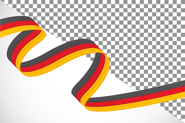 PSD 3d ribbon of the german flag21