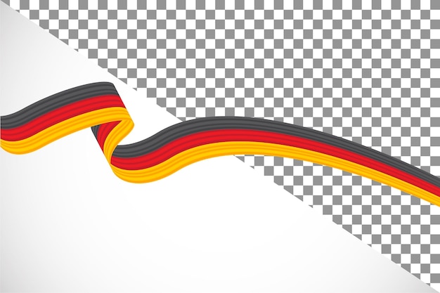 PSD 3d ribbon of the german flag36