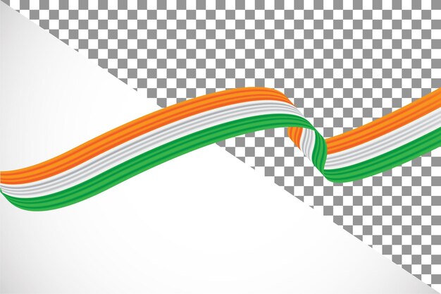 PSD 3d nastro della bandiera dell'india33