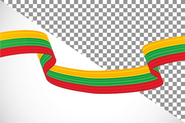 PSD nastro 3d della bandiera lituana26