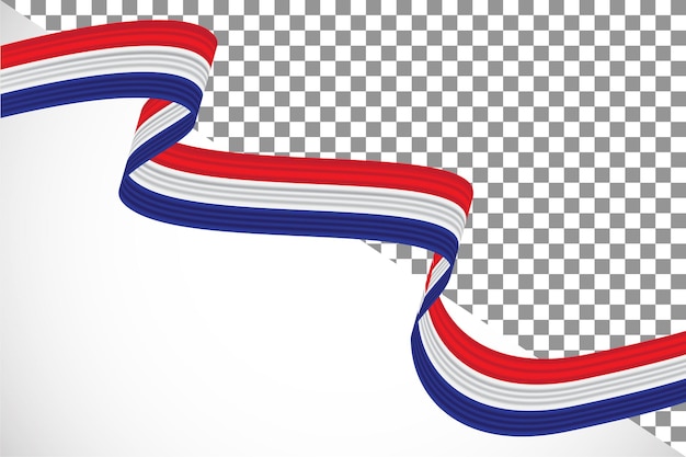 3d ribbon of the netherlands flag-1