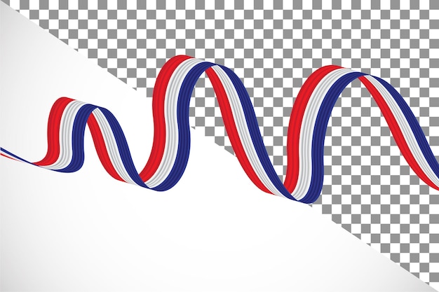 PSD 3d ribbon of the netherlands flag22