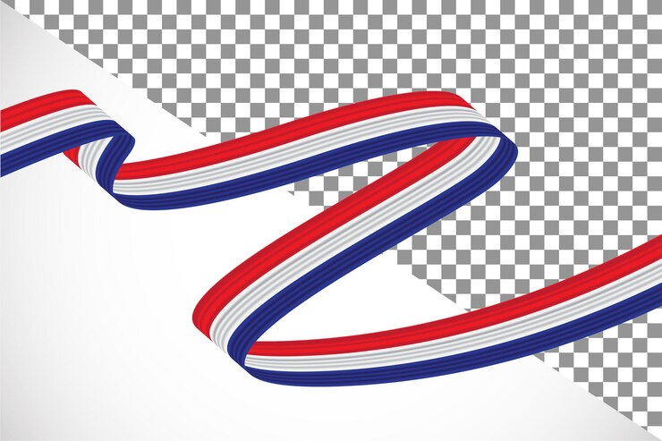 PSD 3d лента флага нидерландов24