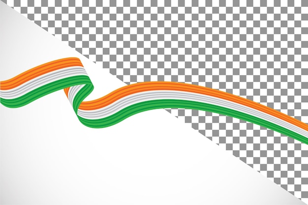 PSD インドの国旗の 3 d リボン36