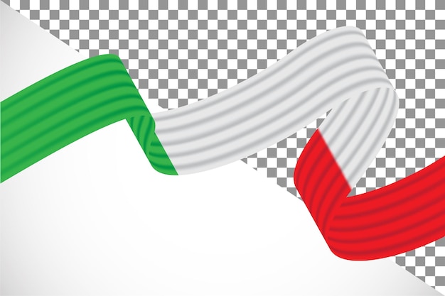 PSD イタリア国旗の 3 d リボン 16