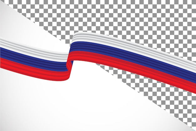 PSD 러시아 flag44의 3d 리본