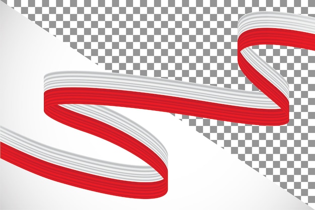 3d ribbon of the poland flag-8