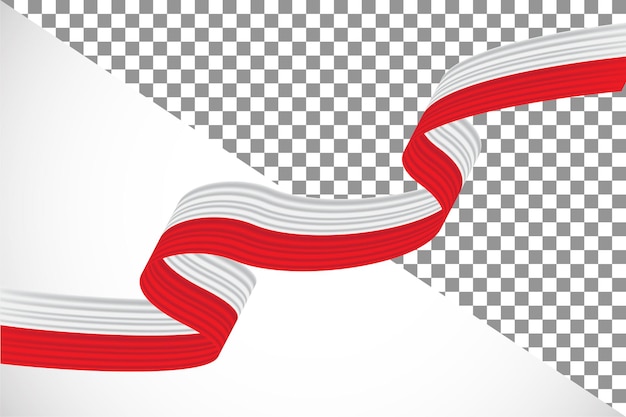 PSD 3d ribbon of the poland flag19