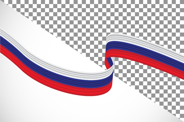 3d ribbon of the russia flag32