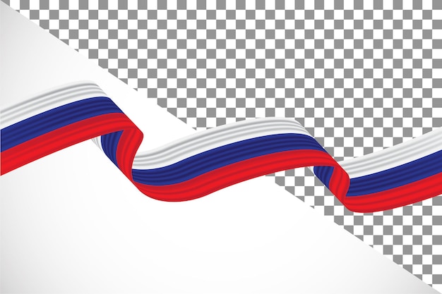 PSD 3d ribbon of the russia flag37