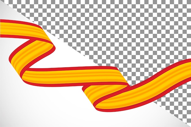 PSD 3d ribbon of the spain flag-11