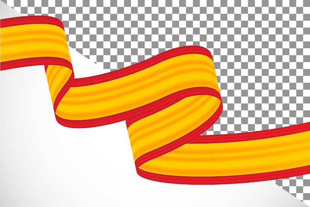 PSD 3d ribbon of the spain flag-12