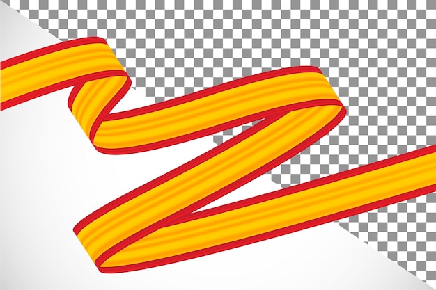 PSD 3d ribbon of the spain flag-15