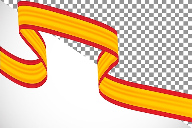 3d ribbon of the spain flag-5