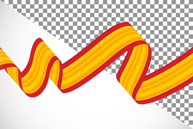 PSD 3d ribbon of the spain flag27