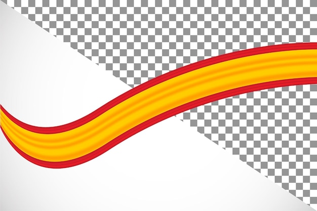 3d ribbon of the spain flag34