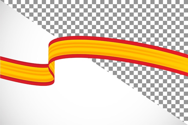 PSD 3d ribbon of the spain flag39