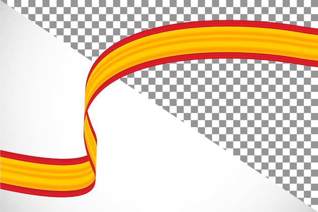 PSD 3d ribbon of the spain flag42