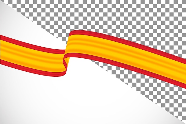PSD 3d ribbon of the spain flag44