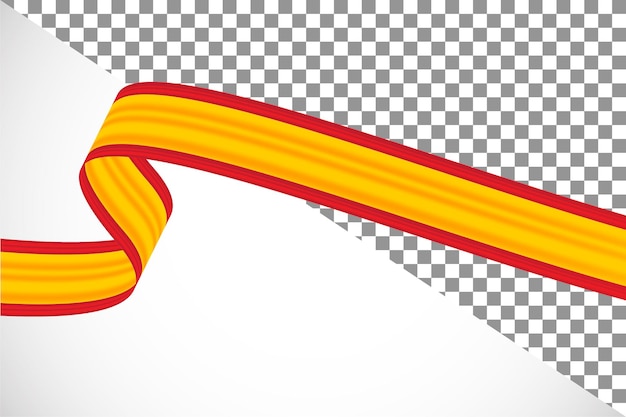 PSD 3d ribbon of the spain flag47